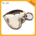 MC296 Heart shape metal key hang charm tag